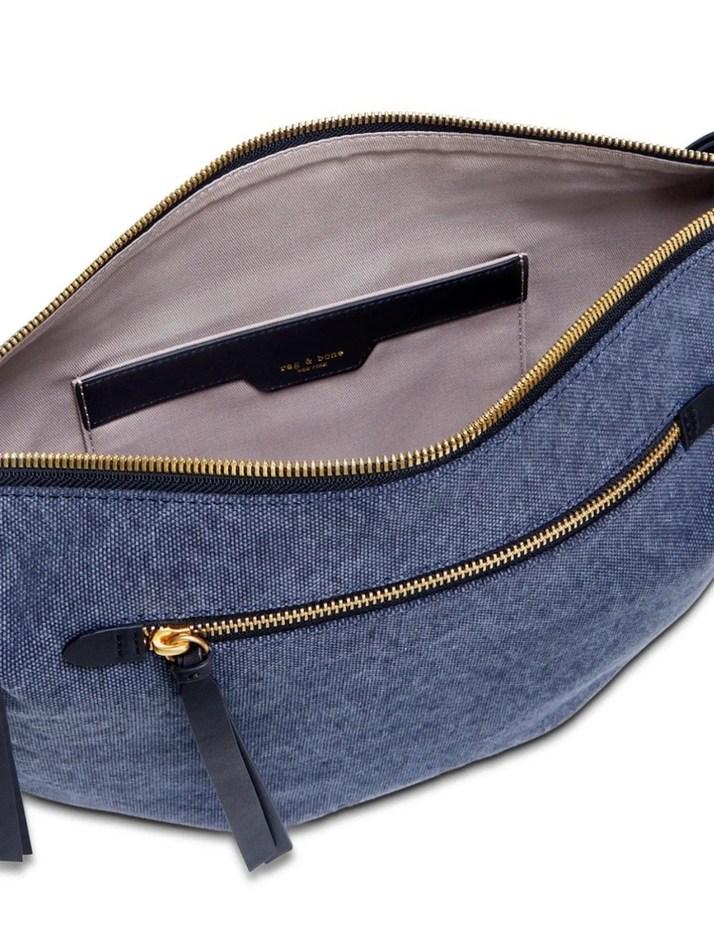 Mercer Medium Blue Canvas Hobo Crossbody Bag Brand new!